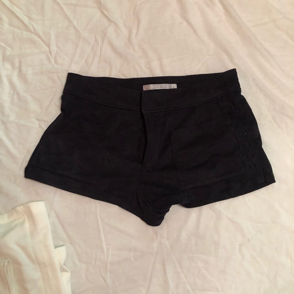 Black Velvet Shorts